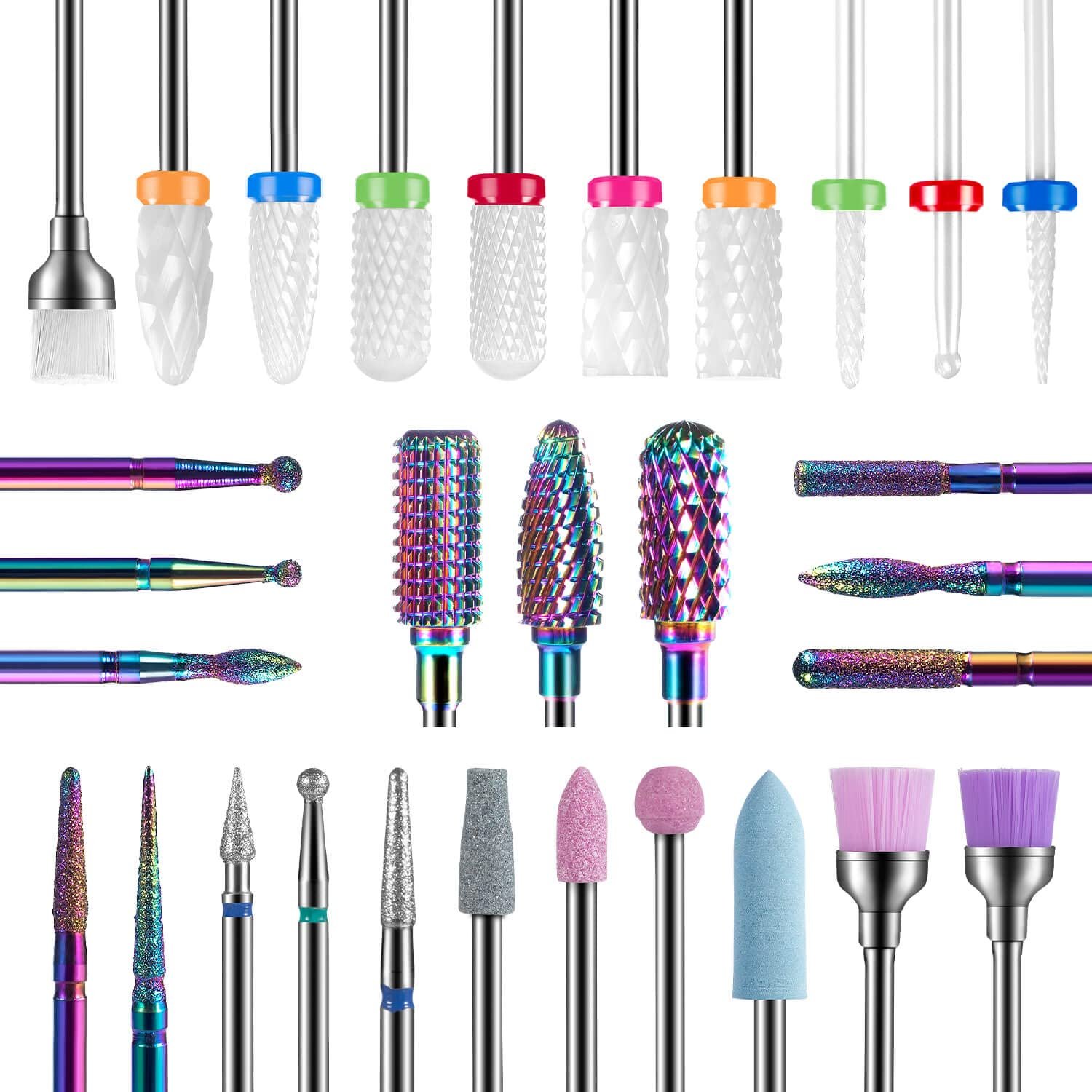 30Pcs Nail Drill Bits Set