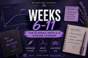 Week 6-11 peptide journey