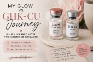 Peptide Journey 13 My GLOW vs. GHK-Cu Journey